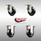 Service Caster 3 Inch 316SS Soft Rubber Wheel Swivel Top Plate Caster Rigid SCC, 2PK SCC-SS31620S314-SRS-2-R-2 - alternate 4
